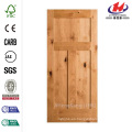 24 pulg. X 80 pulg. Krosswood Craftsman Agitador de 3 paneles Madera maciza Madera nórdica Knotty Alder Placa de puerta interior